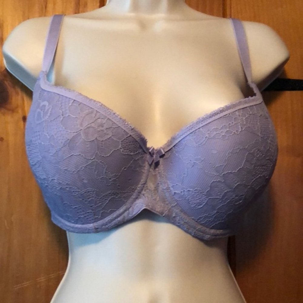Ivory Rose Allover Lace Plunge Fuller Bust Bra